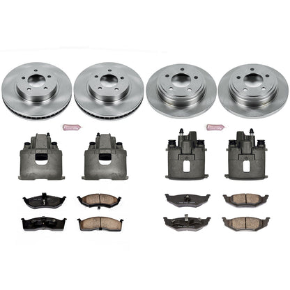 PowerStop Front & Rear Brake Kit with Calipers | 1999–2004 Chrysler 300M (KCOE1693)