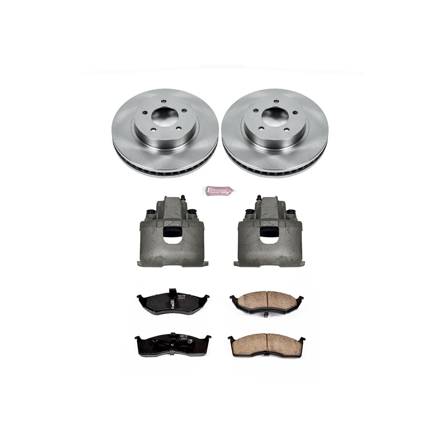 PowerStop Front Autospecialty Brake Kit with Calipers | 1998–2004 Chrysler Concorde (KCOE1694)