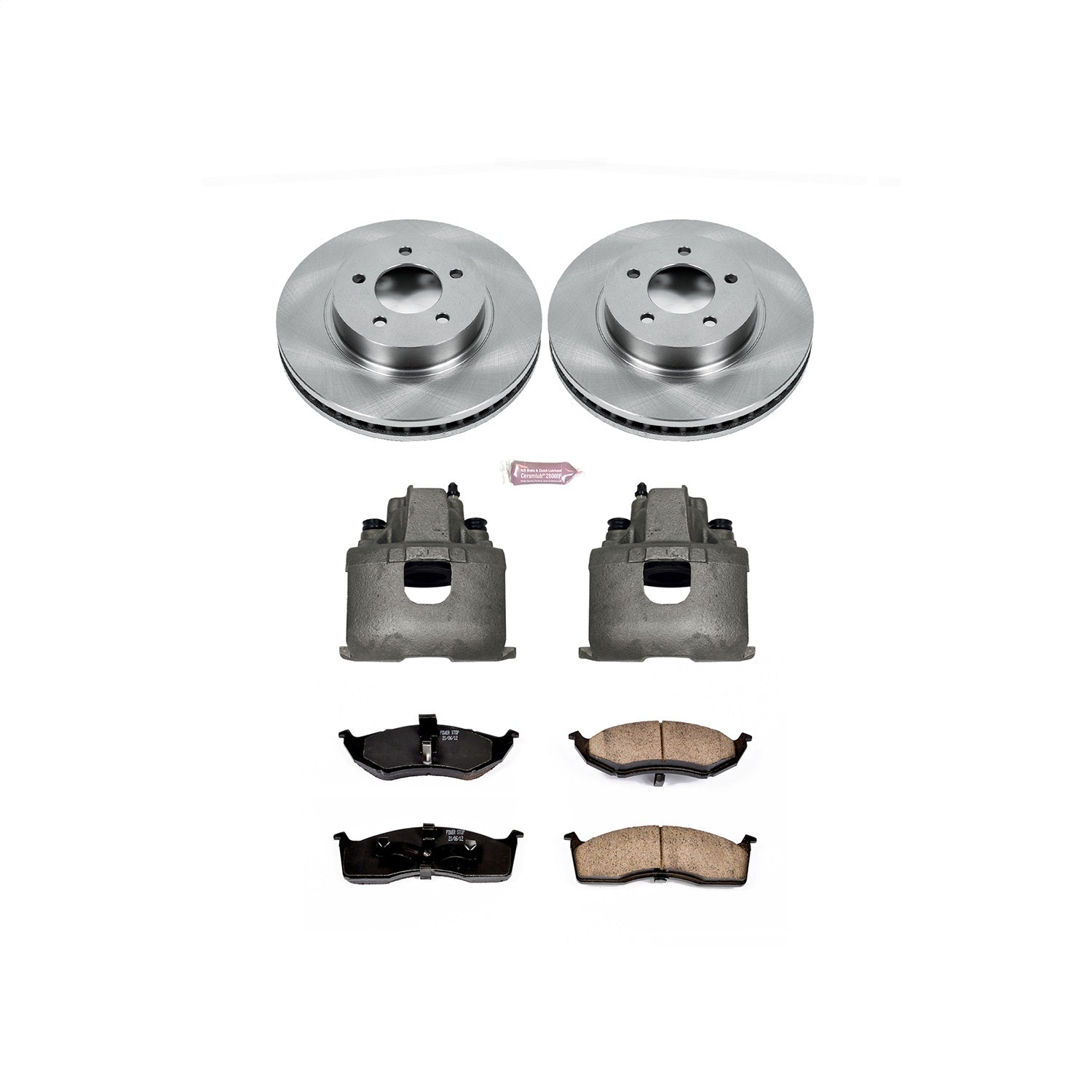 PowerStop Front Autospecialty Brake Kit with Calipers | 1998–2004 Chrysler Concorde (KCOE1694)