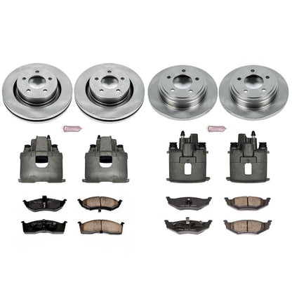 PowerStop Front & Rear Autospecialty Brake Kit with Calipers | 1999–2002 Chrysler 300M (KCOE1701)