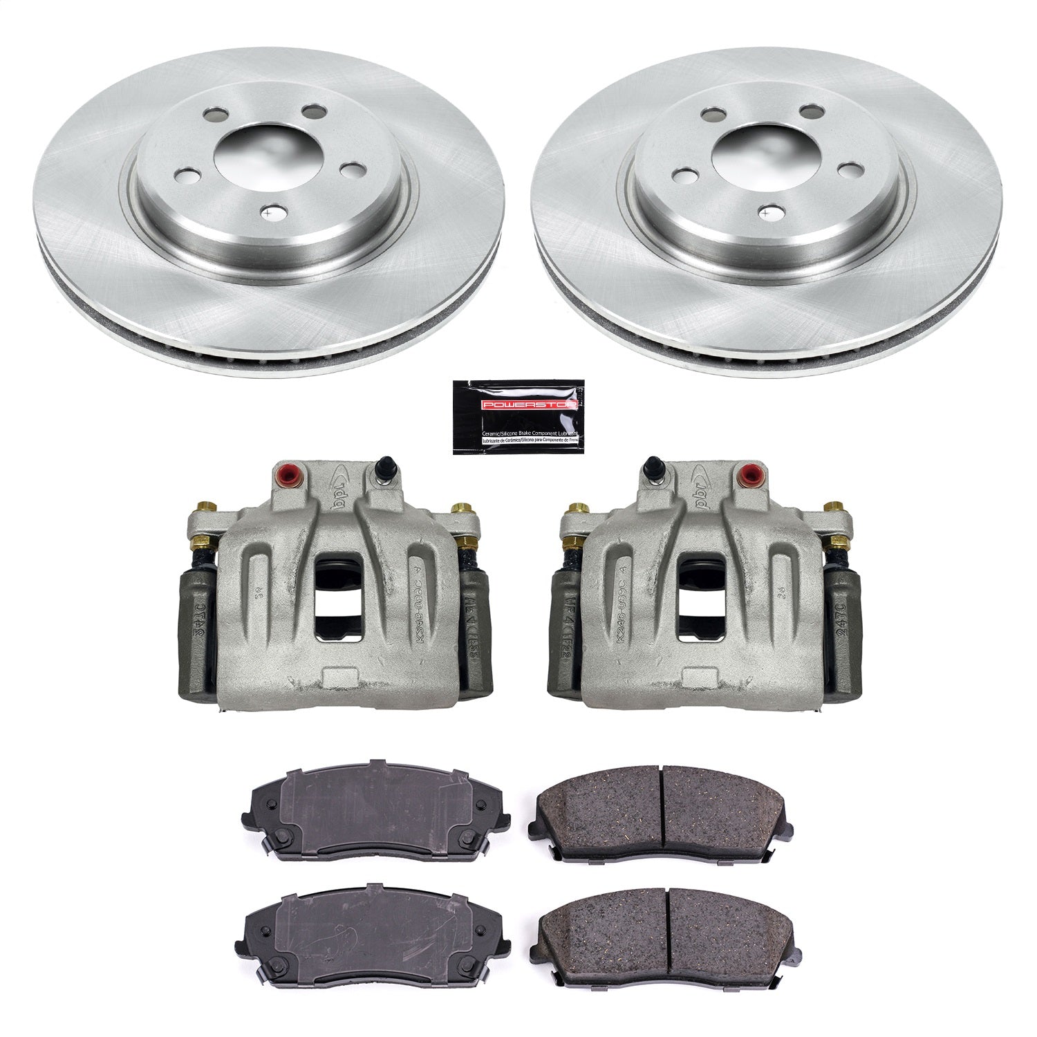 PowerStop Front Autospecialty Brake Kit with Calipers | 2012–2019 Chrysler 300 (KCOE1714A)