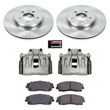 PowerStop Front Autospecialty Brake Kit with Calipers | 2012–2019 Chrysler 300 (KCOE1714A)