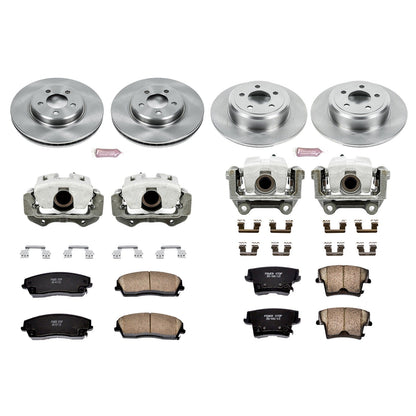 PowerStop Front & Rear Brake Kit with Calipers | 2005–2019 Chrysler 300 (KCOE1715)