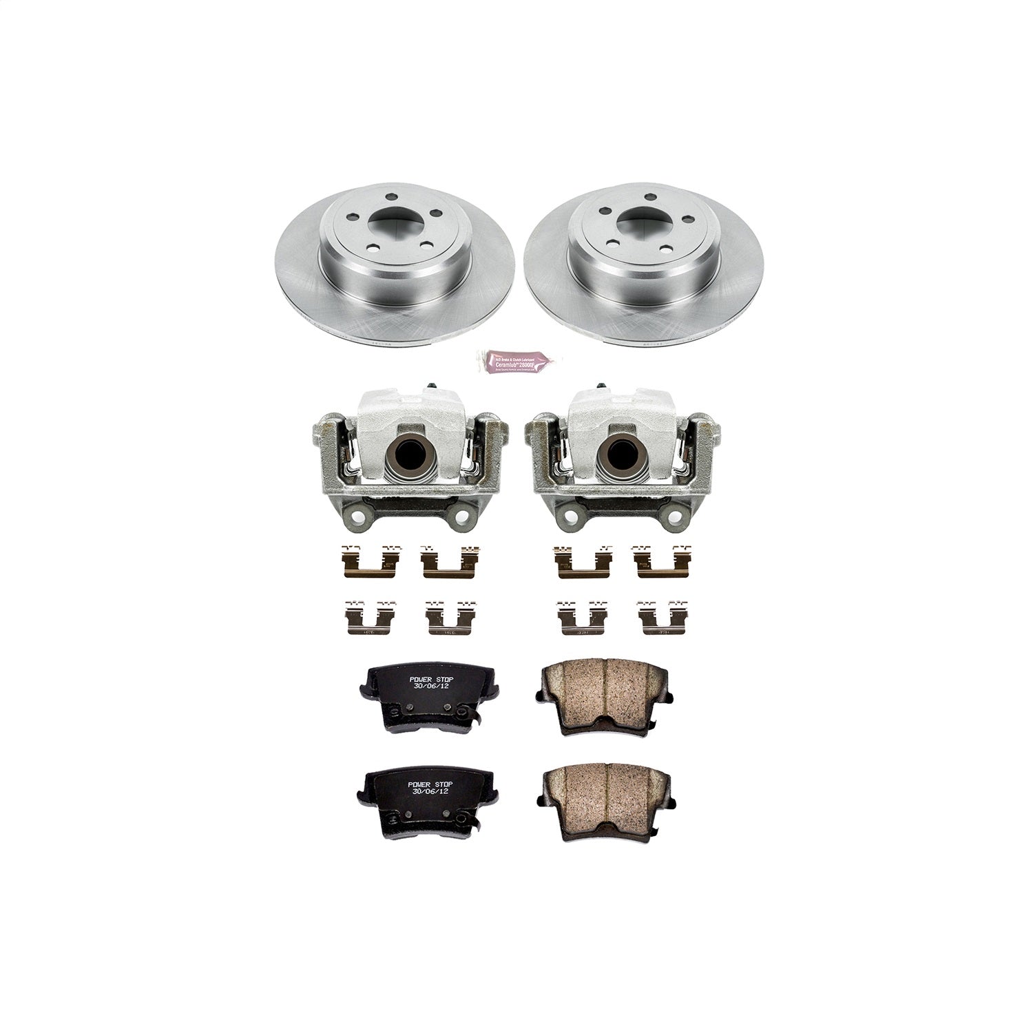 PowerStop Rear Brake Kit with Calipers | 2005–2019 Chrysler 300 (KCOE1719)