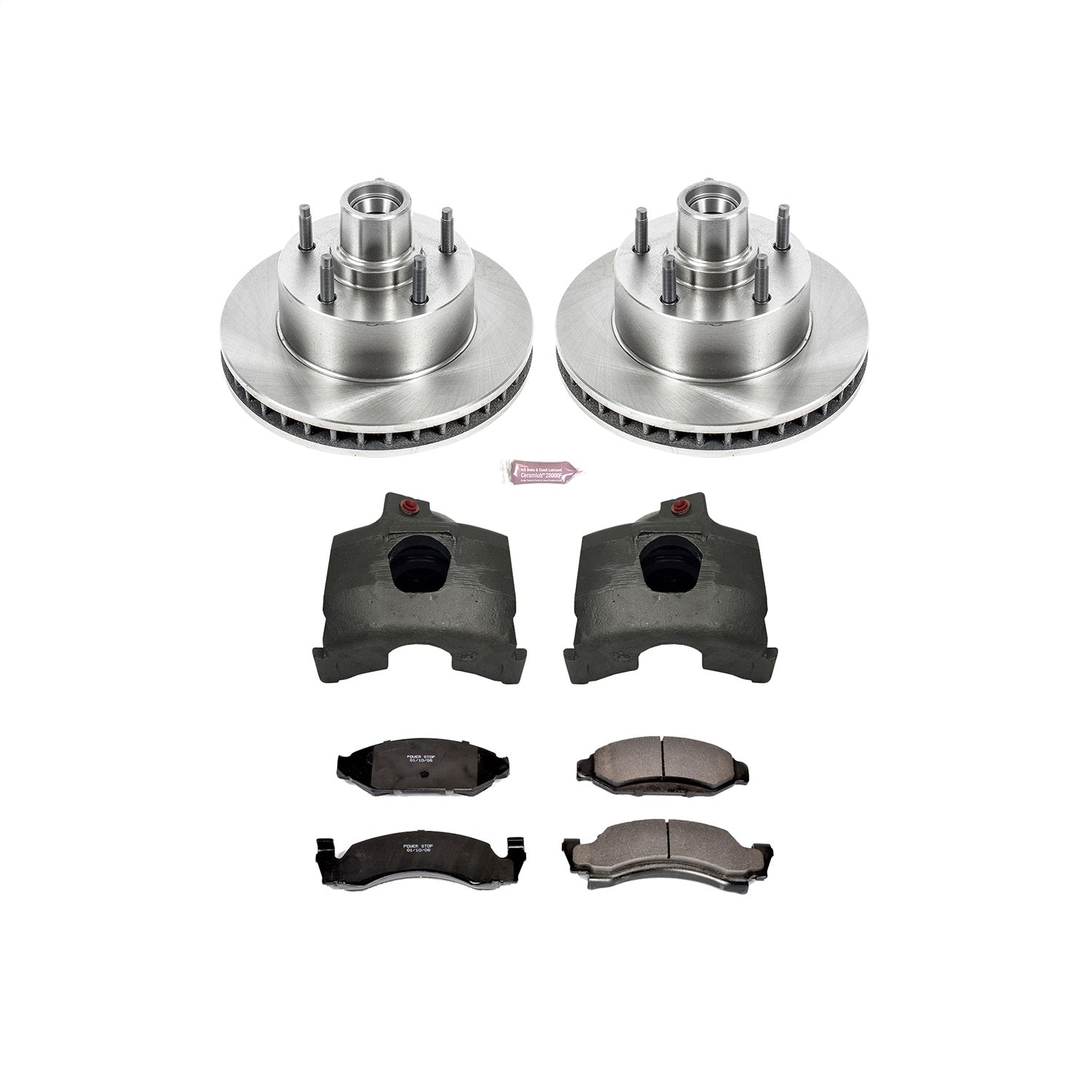 PowerStop Front Autospecialty Kit with Calipers | 1987–1993 Ford F-150 (KCOE1766)