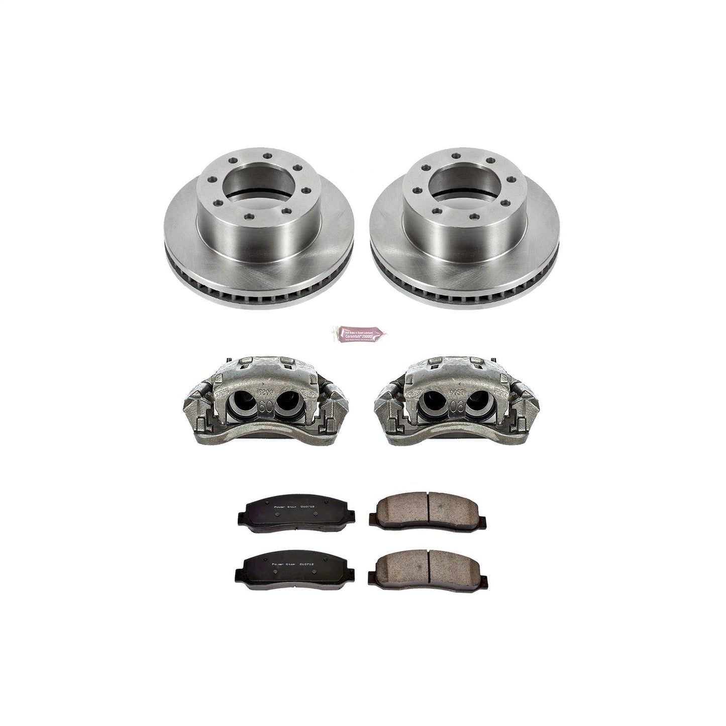 PowerStop Front Autospecialty Kit with Calipers | 2010–2012 Ford F-450 Super Duty (KCOE1781A)