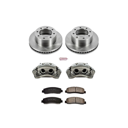 PowerStop Front Autospecialty Kit with Calipers | 2010–2012 Ford F-450 Super Duty (KCOE1781A)