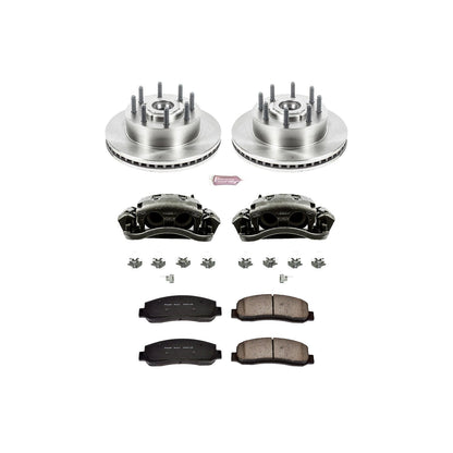 PowerStop Front Autospecialty Kit with Calipers | 2005–2007 Ford F-350 Super Duty (KCOE1796)
