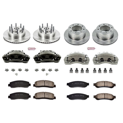 PowerStop Front & Rear Autospecialty Kit with Calipers | 2005–2007 Ford F-250 Super Duty (KCOE1797)