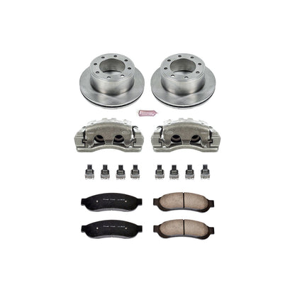 PowerStop Rear Autospecialty Kit with Calipers | 2005–2007 Ford F-350 Super Duty (KCOE1799)