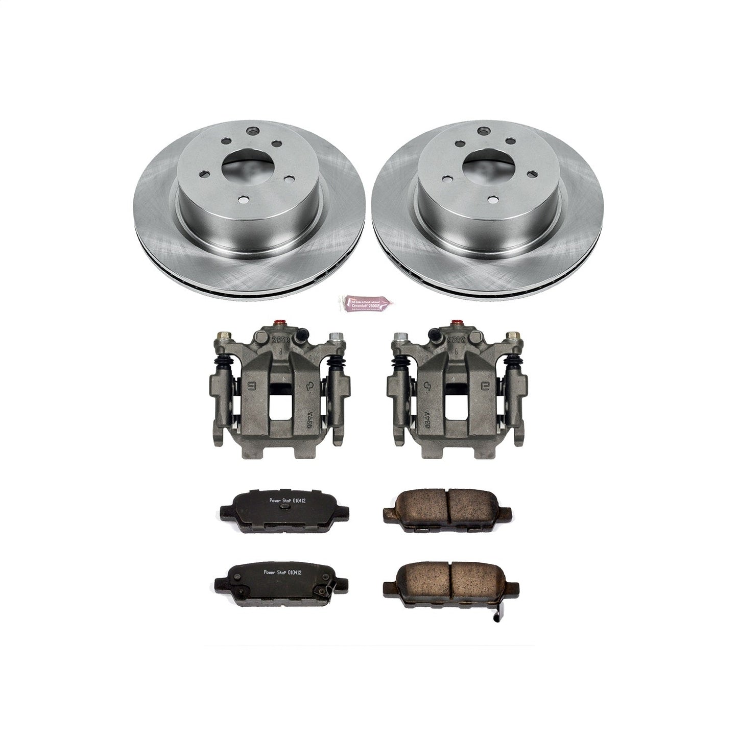 PowerStop Rear Autospecialty Brake Kit with Calipers | 2009–2014 Nissan Maxima (KCOE179C)
