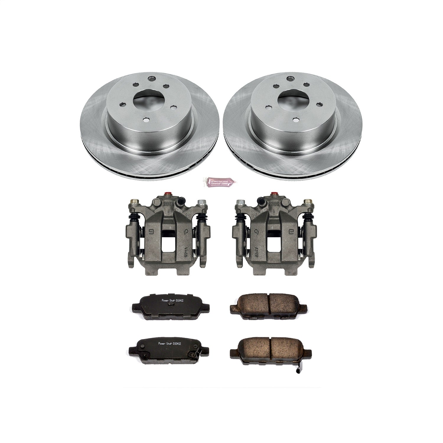 PowerStop Rear Autospecialty Brake Kit with Calipers | 2009–2014 Nissan Maxima (KCOE179C)