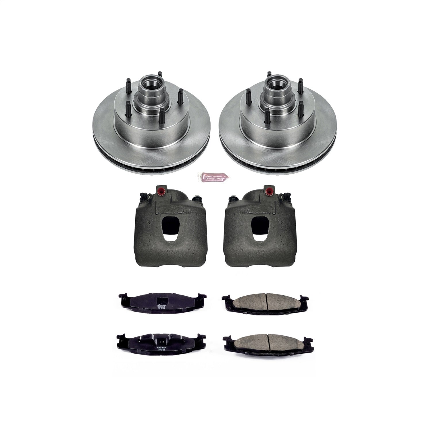 PowerStop Front Autospecialty Kit w/Calipers | 1994–1996 Ford F-150 (KCOE1831)