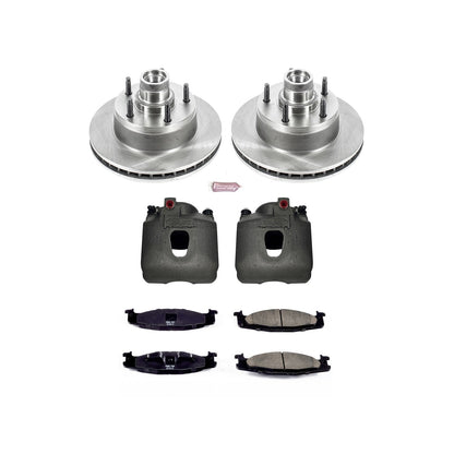 PowerStop Front Autospecialty Kit with Calipers | 1994–2002 Ford E-150 Econoline Club Wagon (KCOE1832)