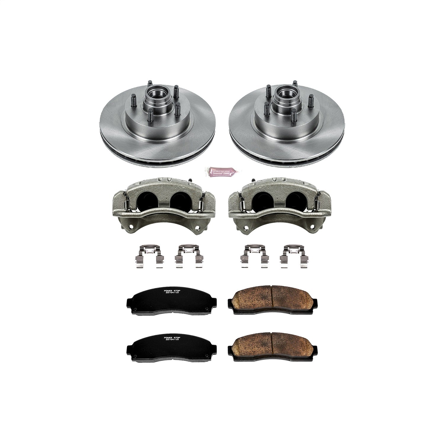 PowerStop Front Autospecialty Kit with Calipers | 2003–2009 Mazda B4000 (KCOE1857)