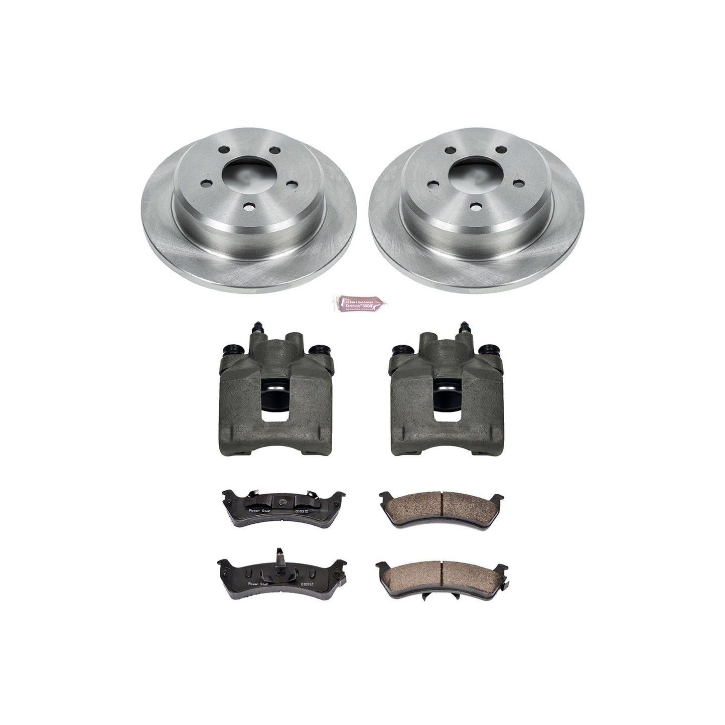 PowerStop Rear Autospecialty Brake Kit with Calipers | 1995–2001 Ford Explorer (KCOE1858)