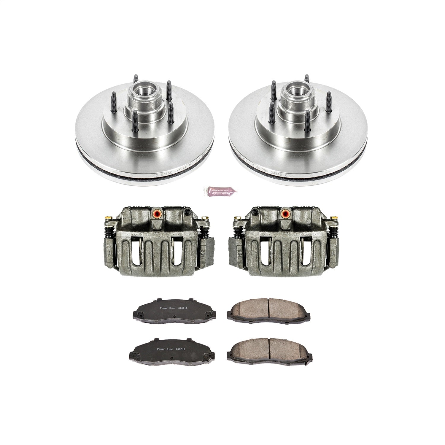 PowerStop Front Autospecialty Kit with Calipers | 1999–2000 Ford F-150 (KCOE1863A)
