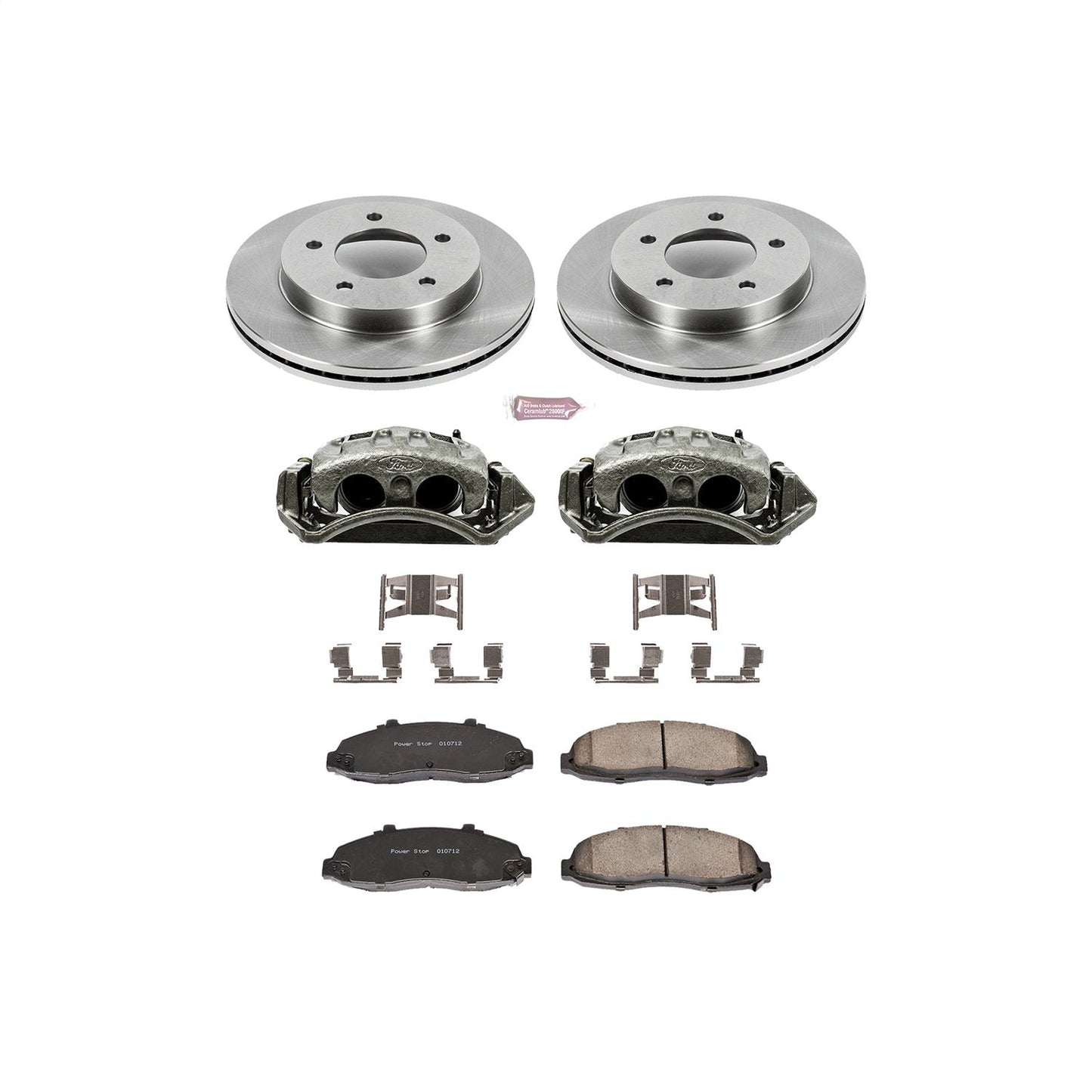 PowerStop Front Autospecialty Brake Kit with Calipers | 1997–2003 Ford F-150 (KCOE1866)