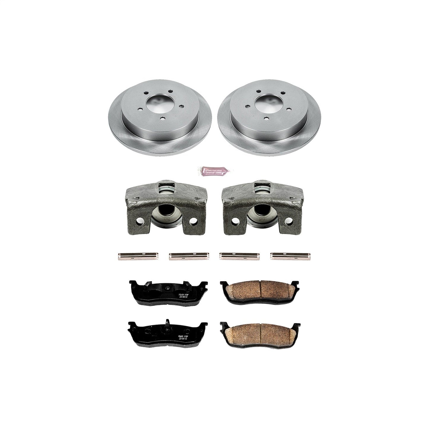 PowerStop Rear Autospecialty Brake Kit with Calipers | 1997–2000 Ford Expedition (KCOE1872)