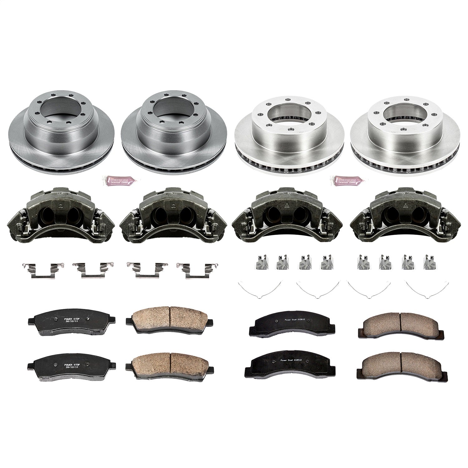 PowerStop Front & Rear Autospecialty Kit with Calipers | 1999 Ford F-350 Super Duty (KCOE1886)