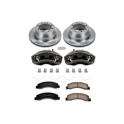 PowerStop Rear Autospecialty Kit with Calipers | 2000–2004 Ford F-350 Super Duty (KCOE1889A)