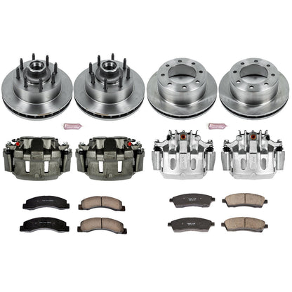 PowerStop Front & Rear Autospecialty Kit with Calipers | 1999–2000 Ford F-250 Super Duty (KCOE1892)