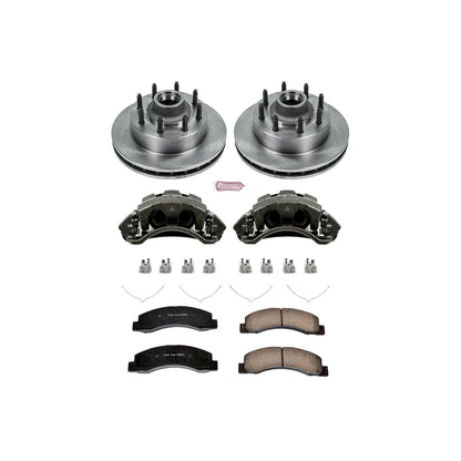 PowerStop Front Autospecialty Kit with Calipers | 1999–2002 Ford F-350 Super Duty (KCOE1893)
