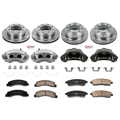 PowerStop Front & Rear Autospecialty Kit with Calipers | 1999–2000 Ford F-250 Super Duty (KCOE1906)