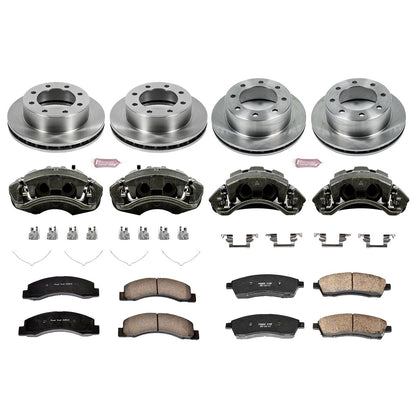 PowerStop Front & Rear Autospecialty Kit with Calipers | 2000–2005 Ford Excursion (KCOE1906A)