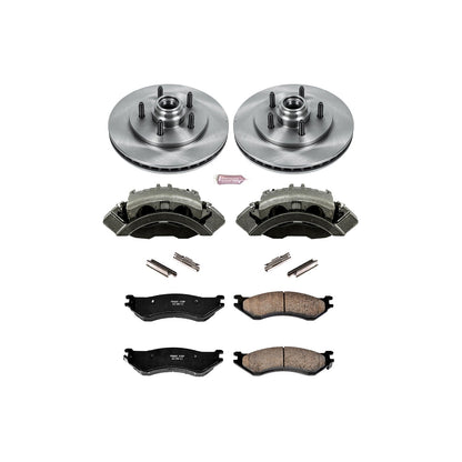 PowerStop Front Autospecialty Kit with Calipers | 2000–2002 Lincoln Navigator (KCOE1916)