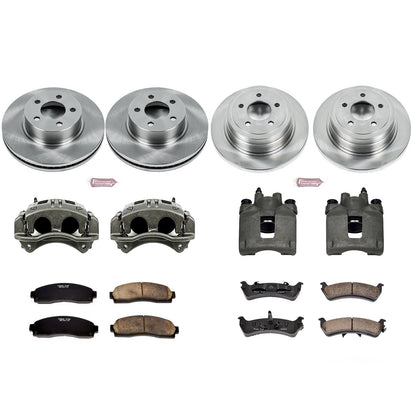 PowerStop Front & Rear Autospecialty Brake Kit with Calipers | 2003 Ford Explorer Sport (KCOE1924)