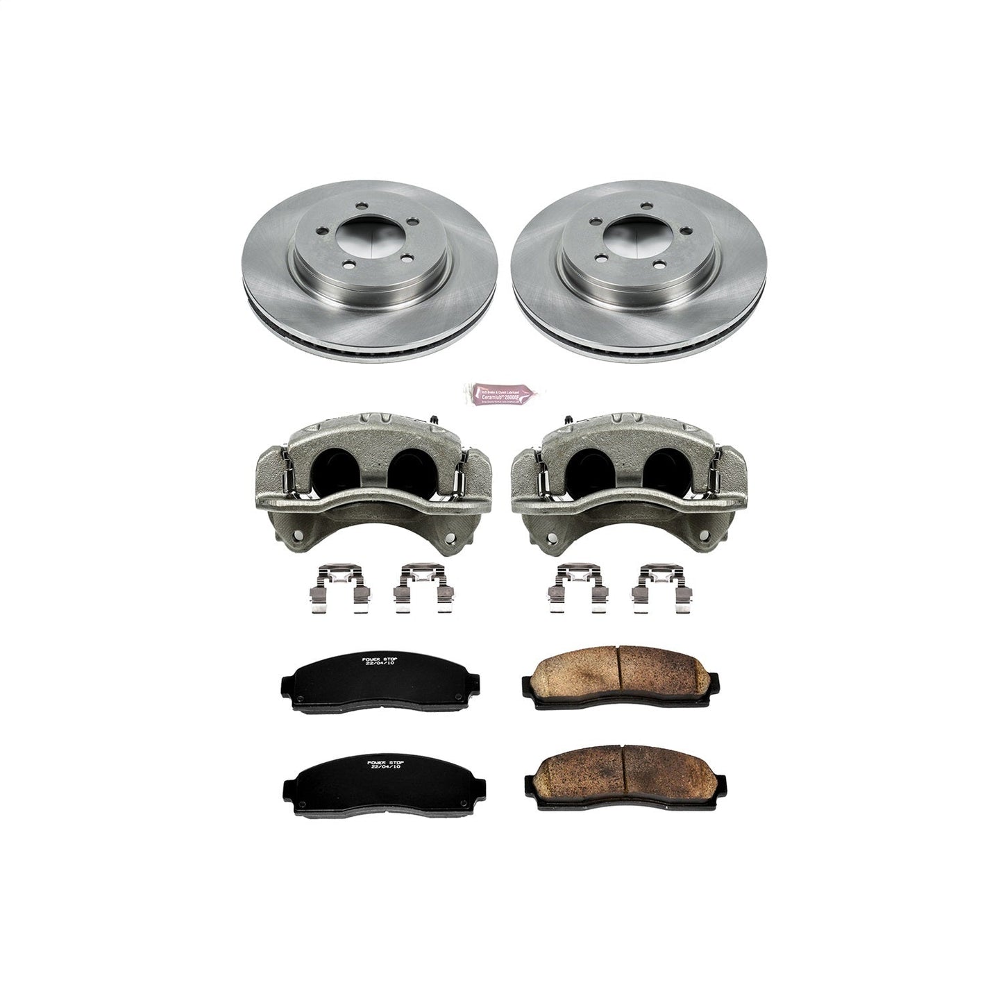 PowerStop Front Autospecialty Brake Kit with Calipers | 2002–2005 Ford Explorer (KCOE1931)
