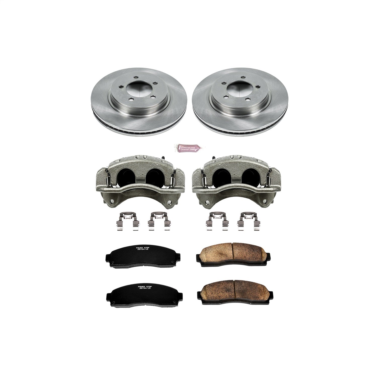 PowerStop Front Autospecialty Brake Kit with Calipers | 2002–2005 Ford Explorer (KCOE1931)
