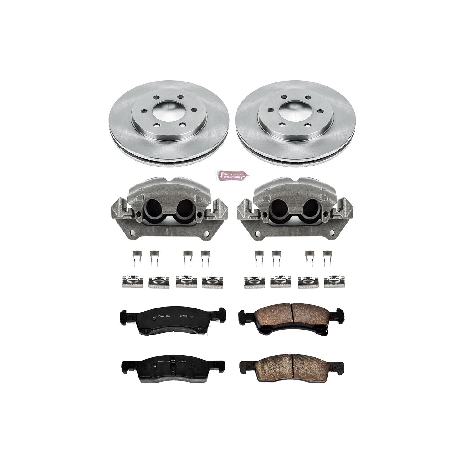 PowerStop Front Autospecialty Kit with Calipers | 2003–2006 Lincoln Navigator (KCOE1933)