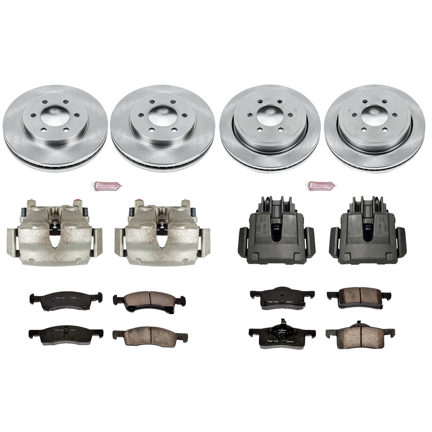 PowerStop Front & Rear Autospecialty Kit with Calipers | 2002–2006 Ford Expedition (KCOE1934)