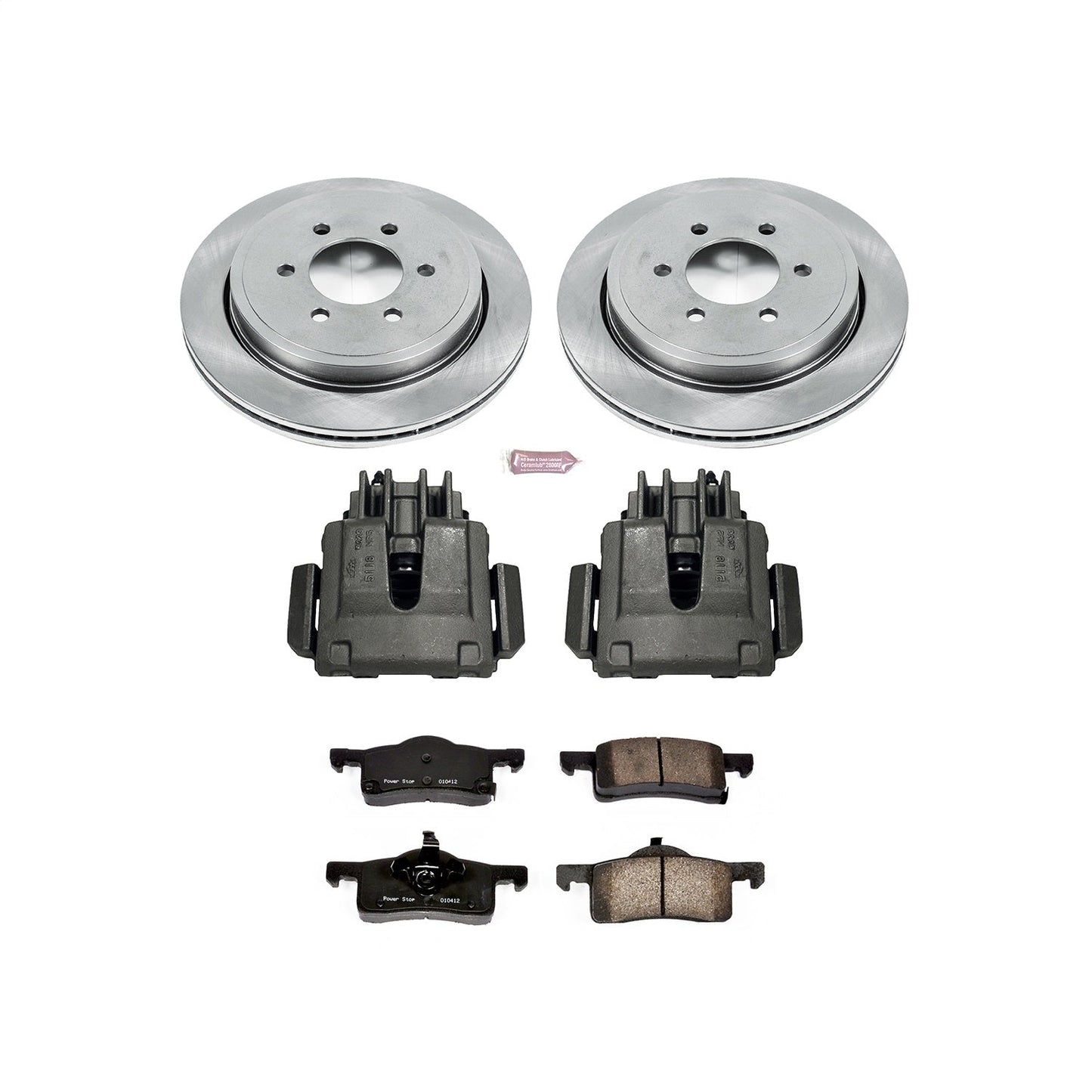 PowerStop Rear Brake Kit with Calipers | 2002–2006 Ford Expedition (KCOE1935)