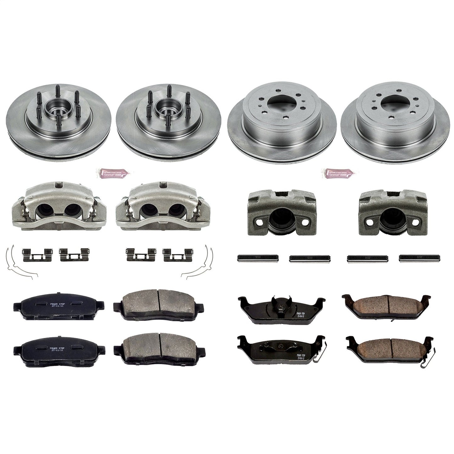 PowerStop Front & Rear Autospecialty Kit with Calipers | 2004 Ford F-150 (KCOE1940)