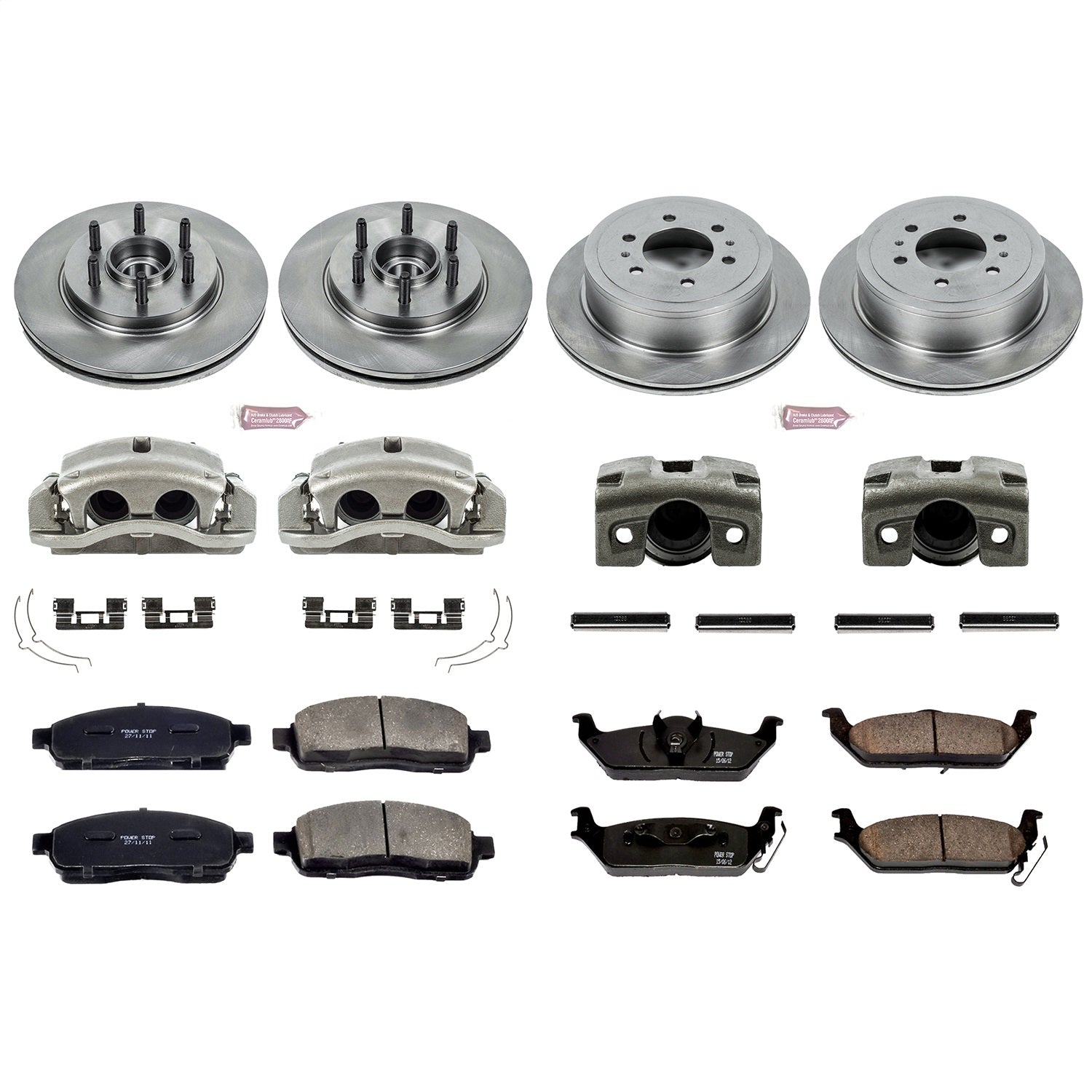 PowerStop Front & Rear Autospecialty Kit with Calipers | 2004 Ford F-150 (KCOE1940)