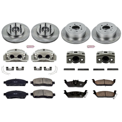 PowerStop Front & Rear Autospecialty Kit with Calipers | 2004 Ford F-150 (KCOE1940)