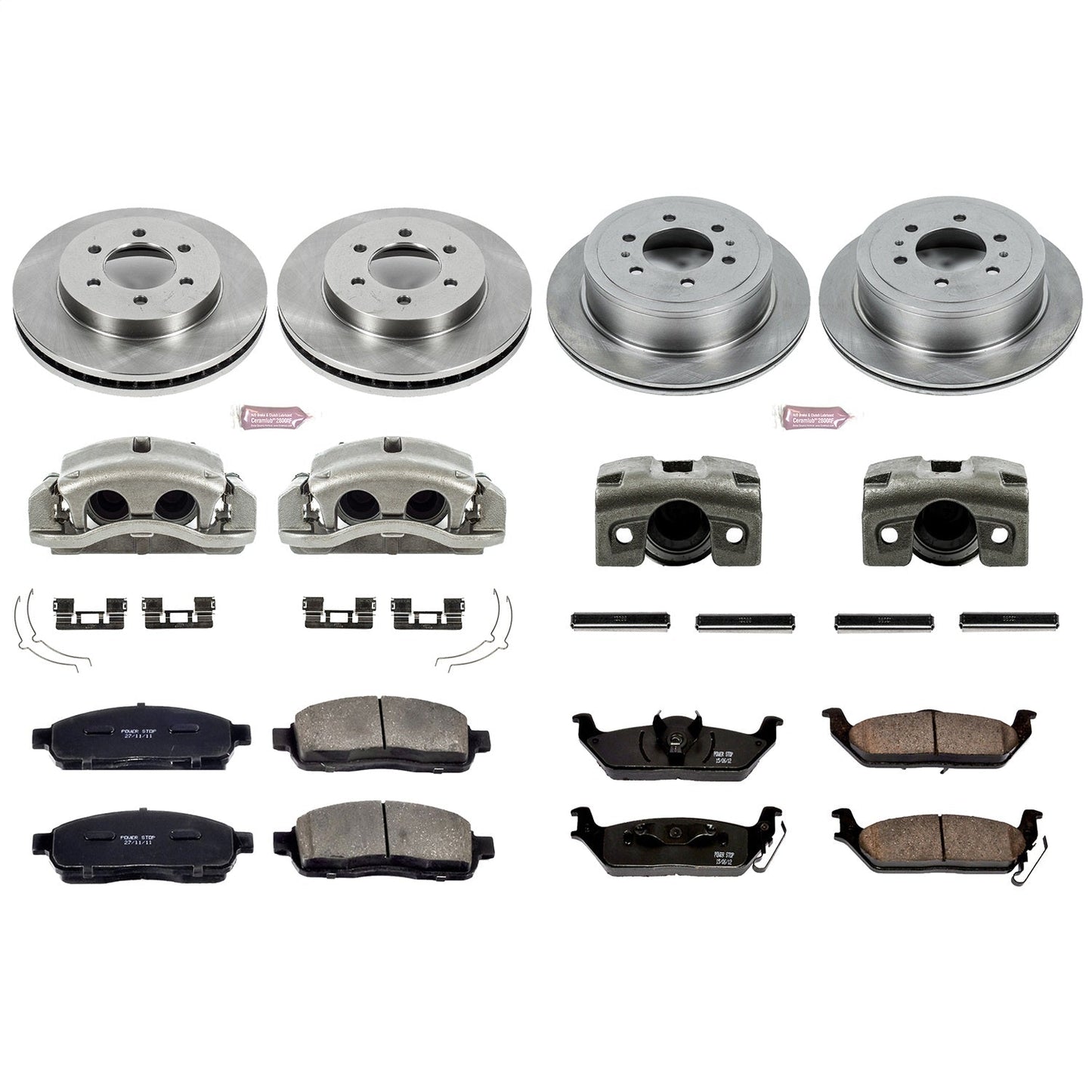 PowerStop Front & Rear Autospecialty Kit with Calipers | 2004 Ford F-150 (KCOE1944)