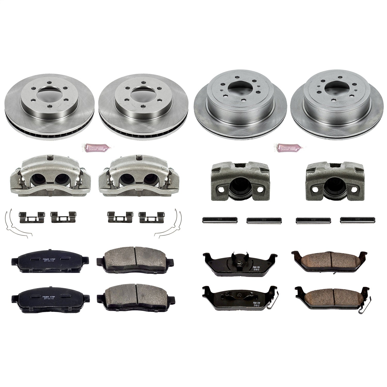 PowerStop Front & Rear Autospecialty Kit with Calipers | 2004 Ford F-150 (KCOE1944)