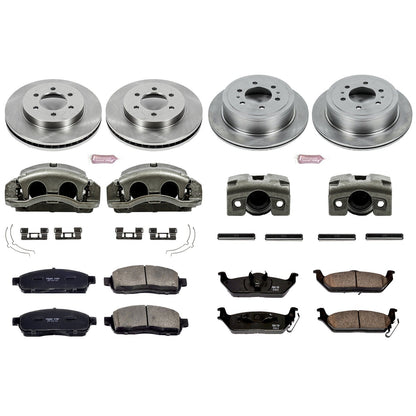 PowerStop Front & Rear Autospecialty Kit with Calipers | 2005–2008 Ford F-150 (KCOE1944A)