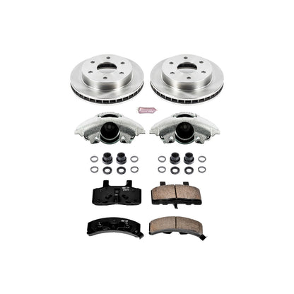 PowerStop Front Autospecialty Brake Kit with Calipers | 1999–2000 Cadillac Escalade (KCOE1970)