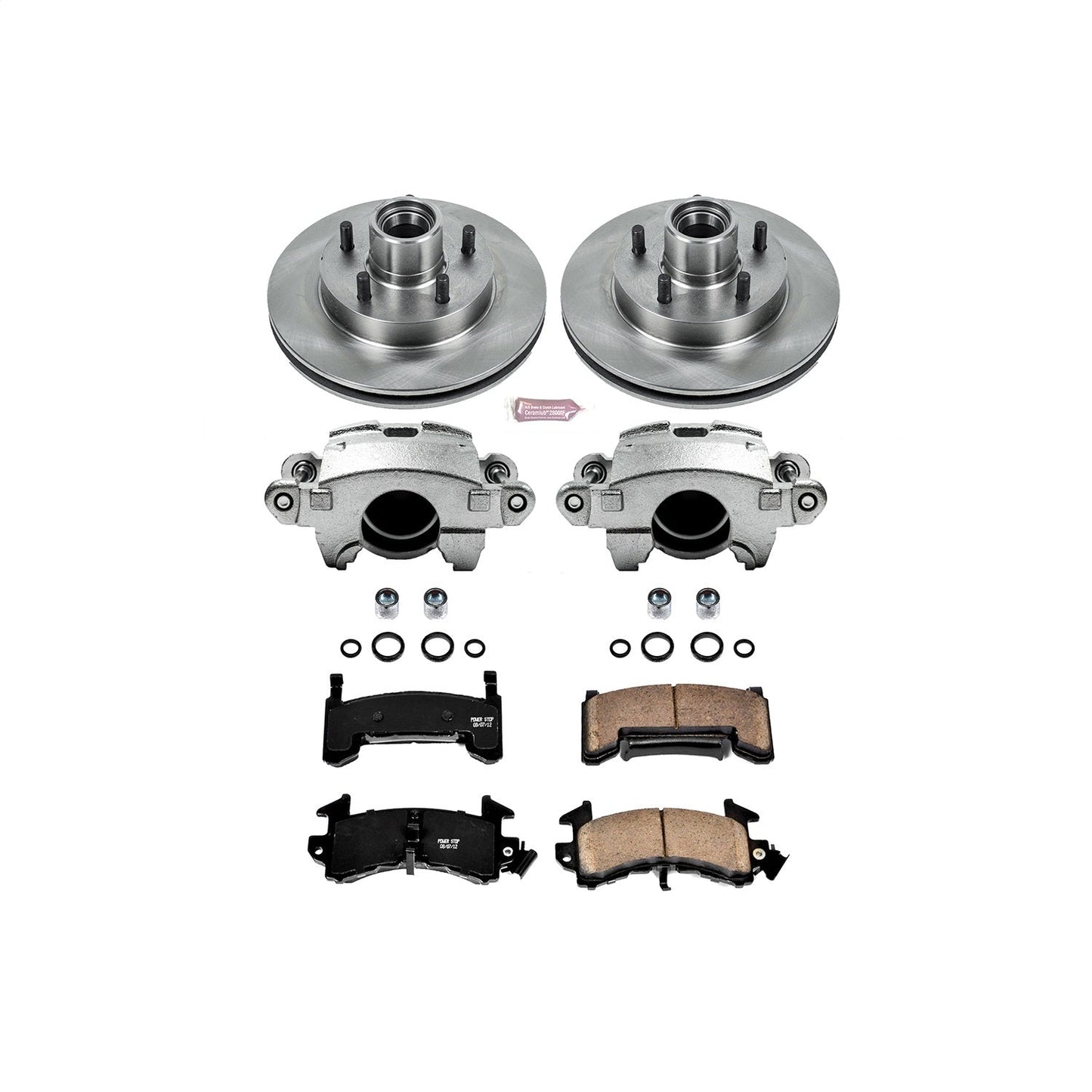 PowerStop Front Autospecialty Brake Kit with Calipers | 1995–1997 Chevrolet Blazer (KCOE1985)