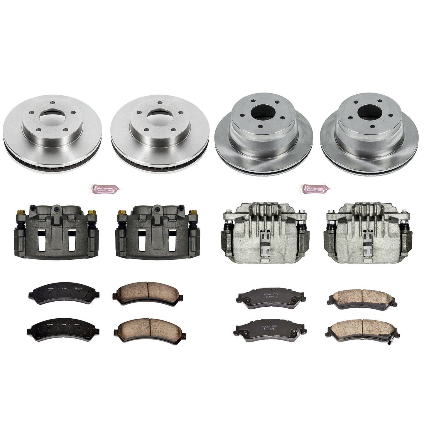 PowerStop Front & Rear Autospecialty Brake Kit with Calipers | 1997–2005 Chevrolet Blazer (KCOE2005)