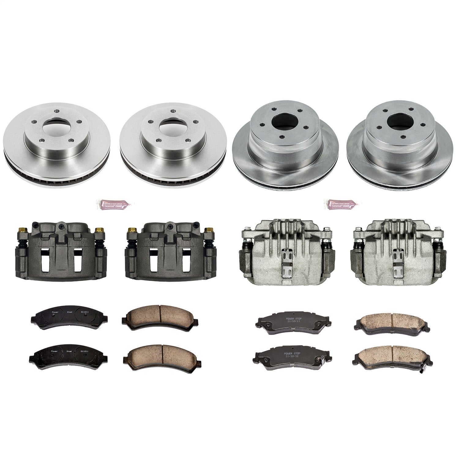 PowerStop Front & Rear Autospecialty Brake Kit with Calipers | 1997–2005 Chevrolet Blazer (KCOE2005)