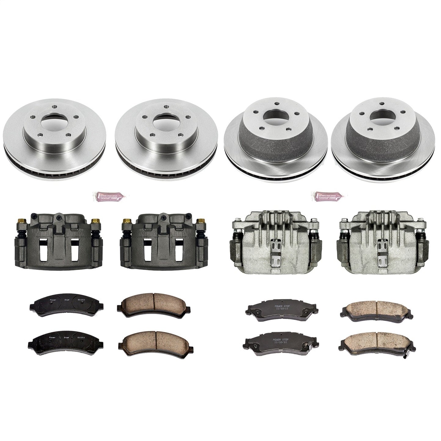 PowerStop Front & Rear Autospecialty Brake Kit with Calipers | 1998–2005 Chevrolet Blazer (KCOE2006)