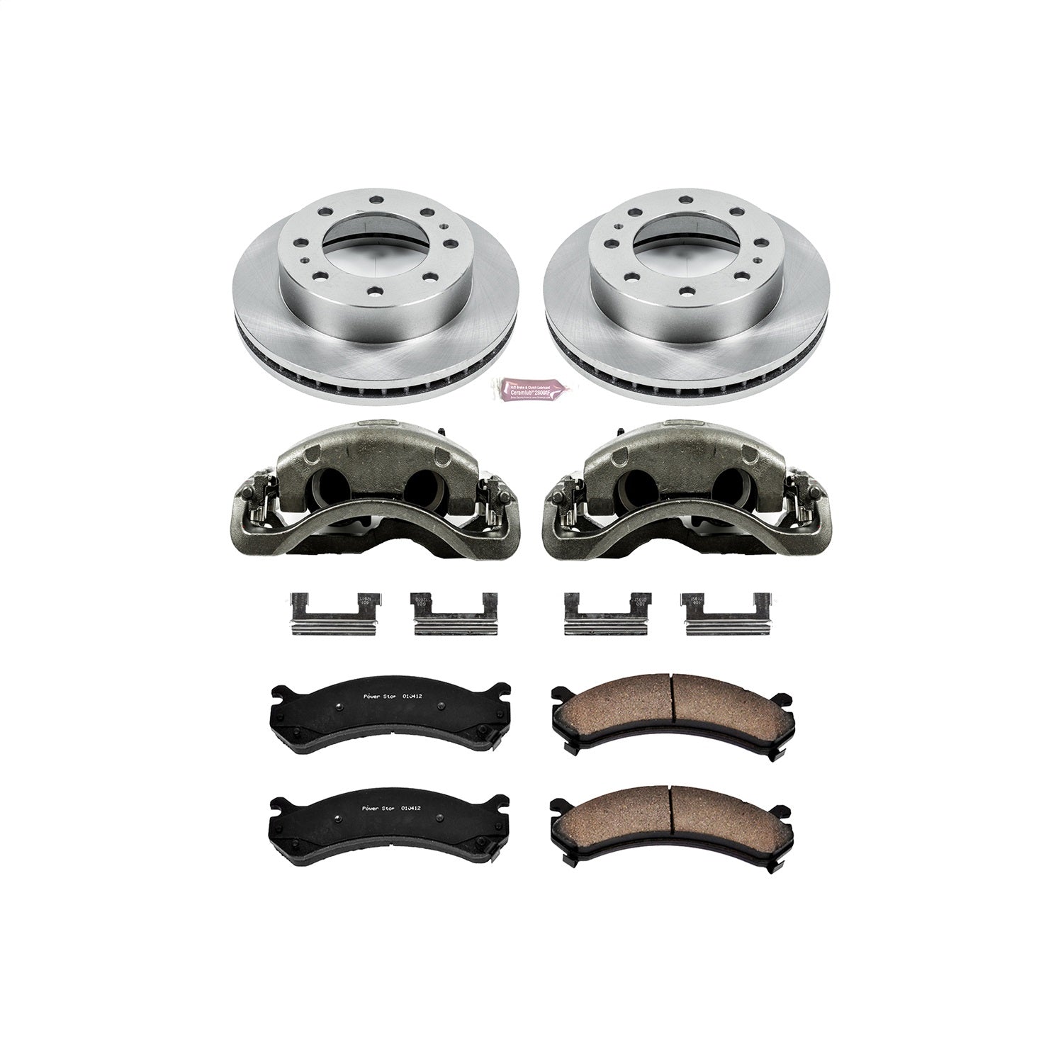 PowerStop Front Autospecialty Kit with Calipers | 2003–2009 Hummer H2 (KCOE2020)