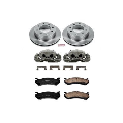 PowerStop Rear Autospecialty Kit with Calipers | 2003–2009 Hummer H2 (KCOE2036A)