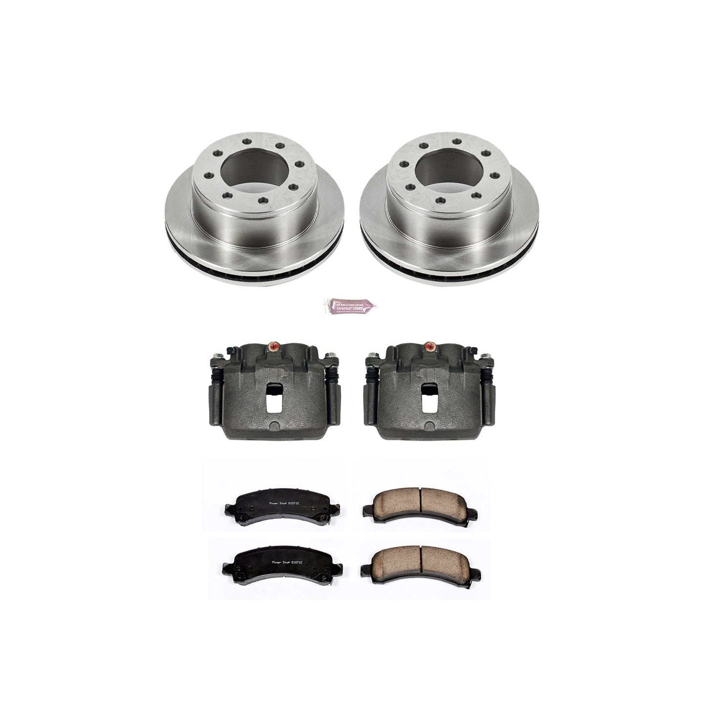 PowerStop Rear Autospecialty Kit with Calipers | 2009–2013 GMC Savana 3500 (KCOE2044)